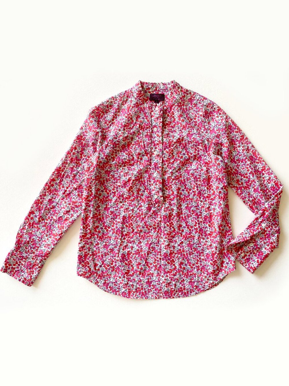 J. Crew Cotton poplin perfect shirt in Liberty Wiltshire Print Size 6